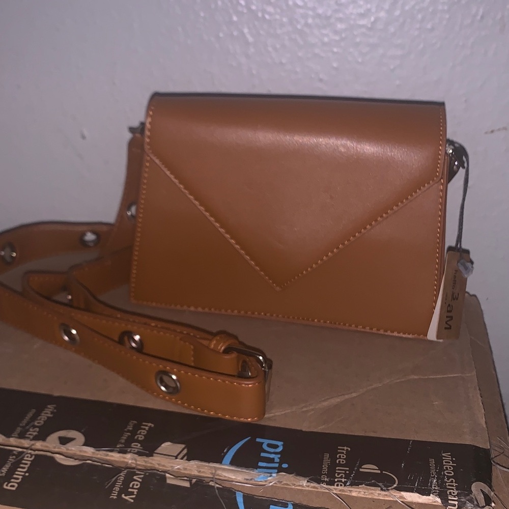 3 Am Tan Crossbody Bag